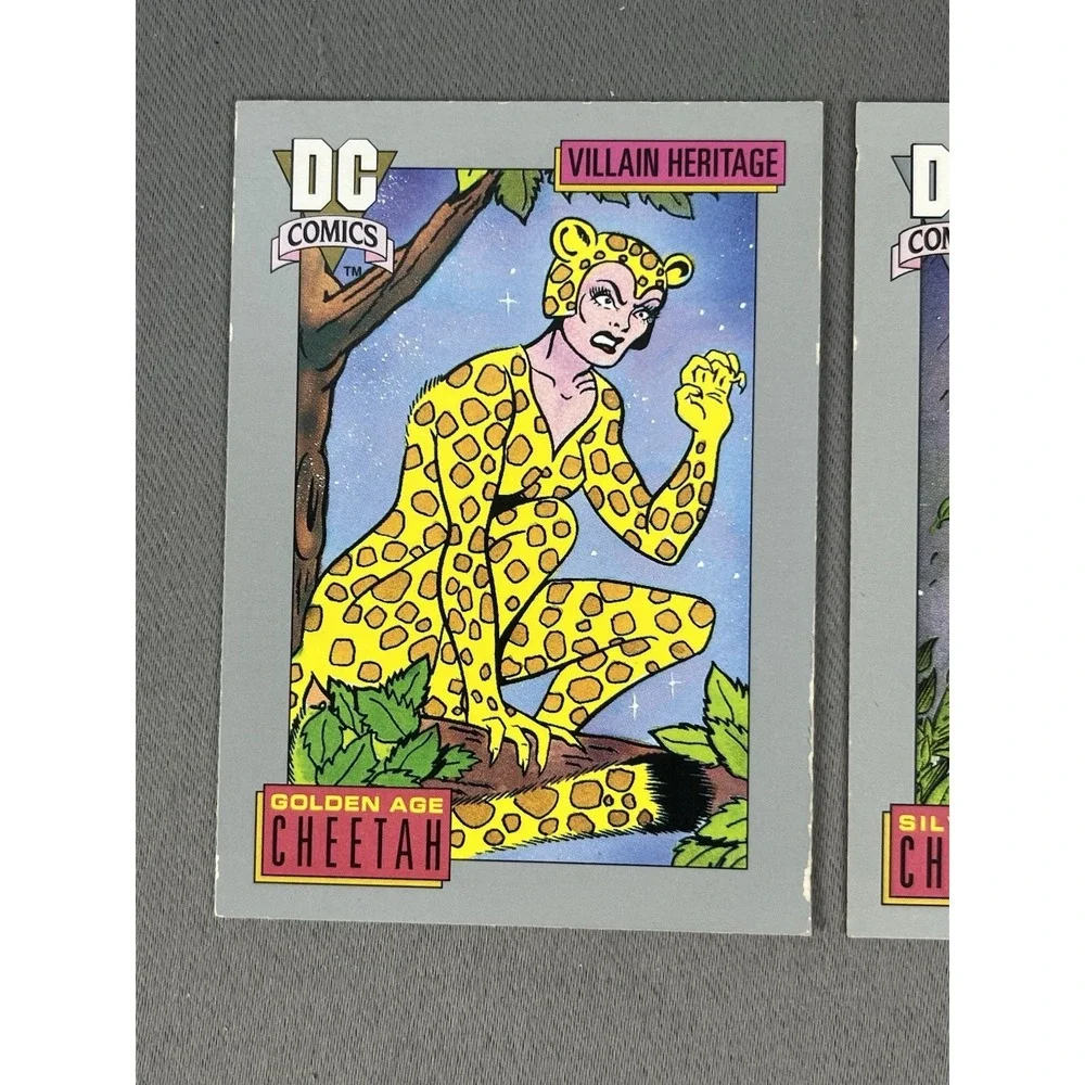 1991 DC Comic Cards CHEETAH Villain Heritage Set Of 3